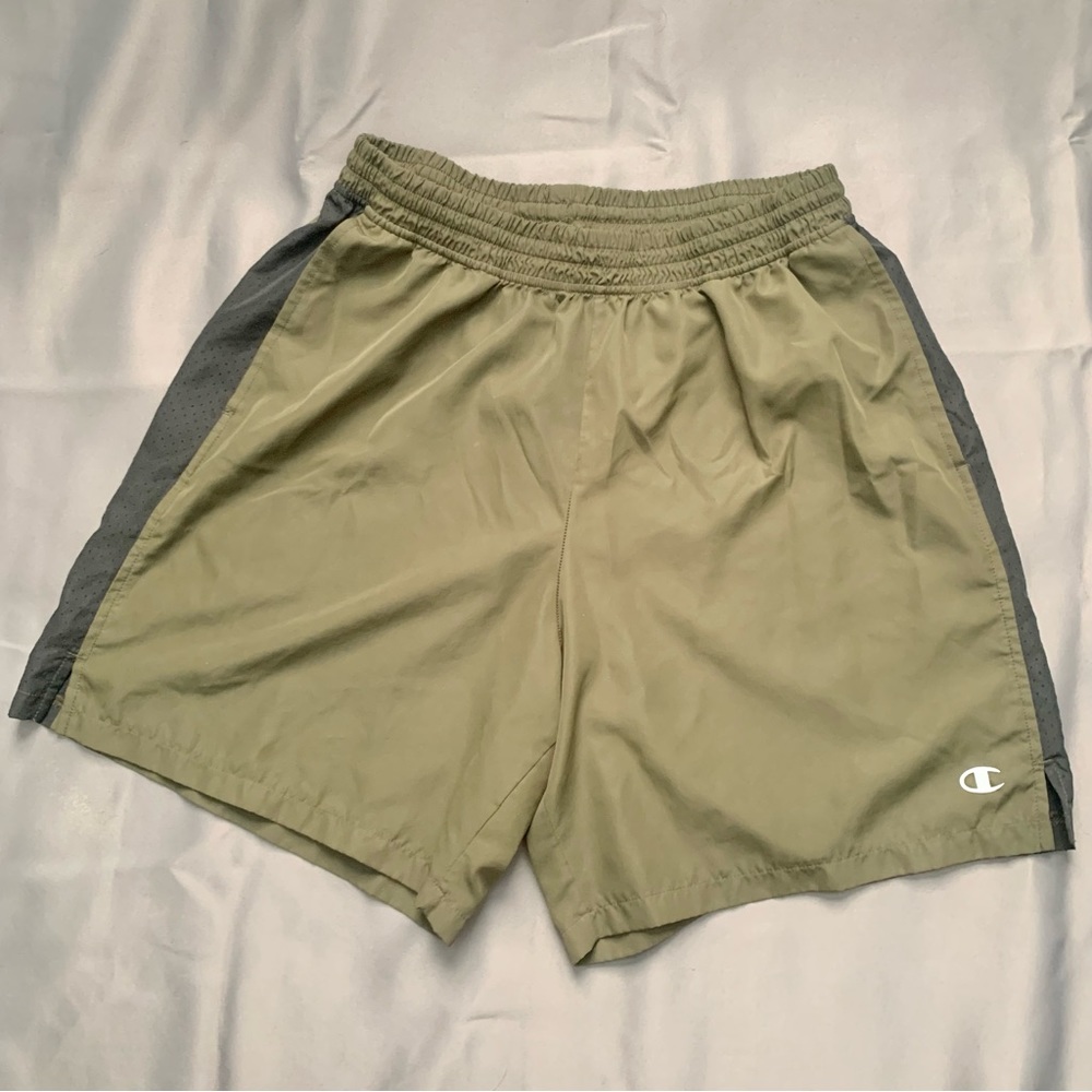 Woven Champion Men Sports Shorts, C Patch, 7 inch